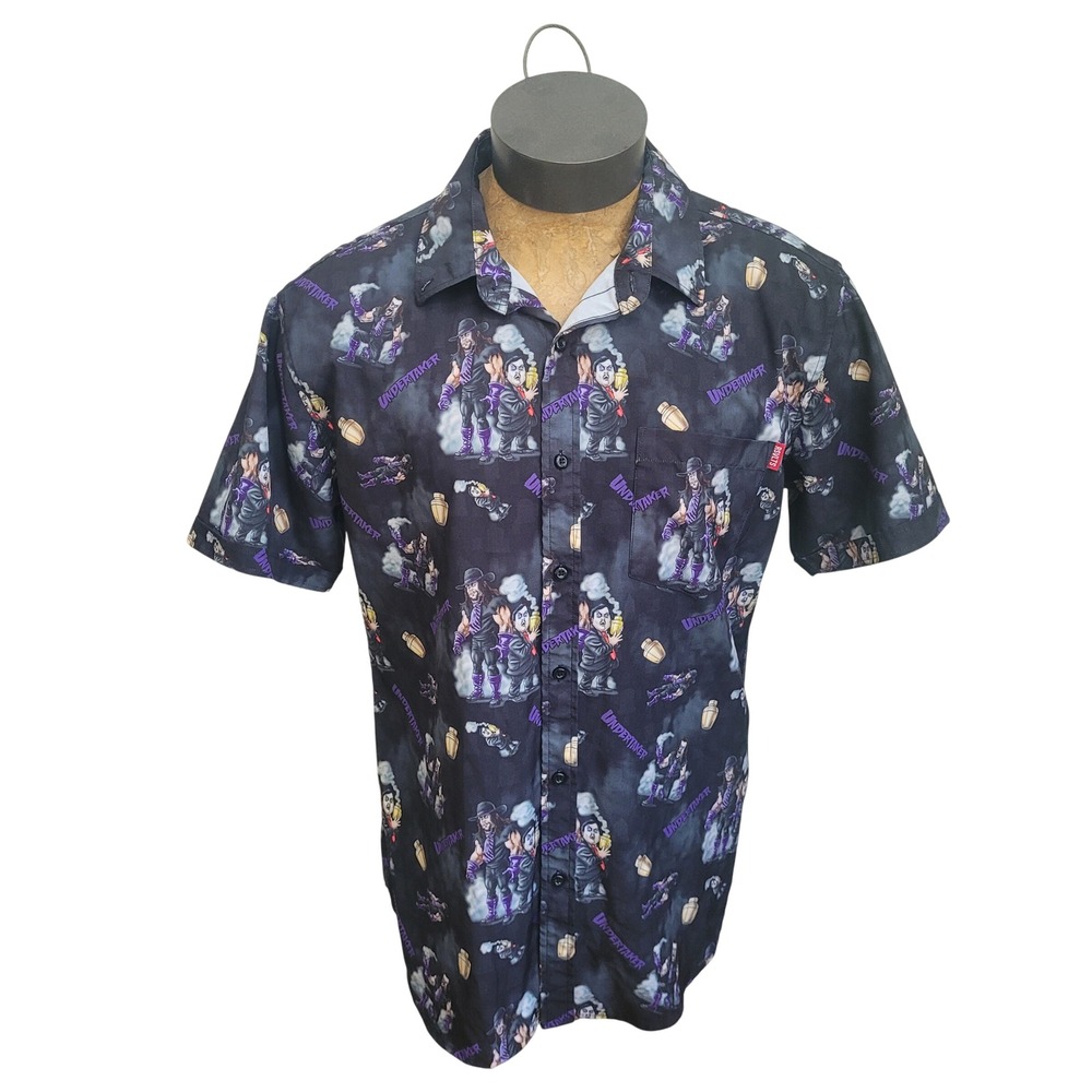 RSVLTS WWE Legends The Undertaker Paul Bearer Shirt Large Hawaiian